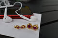 Regal Studs (Ruby Red)
