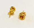 Gold Citrine Earrings