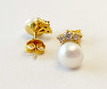 Akoya Pearl and Zircon