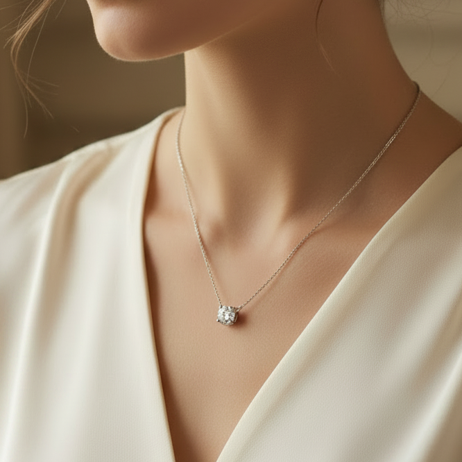 Solitaire Diamond Necklace